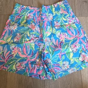 Nwt Lilly Pulitzer Dalci Shorts Keep On Beleafing Medium